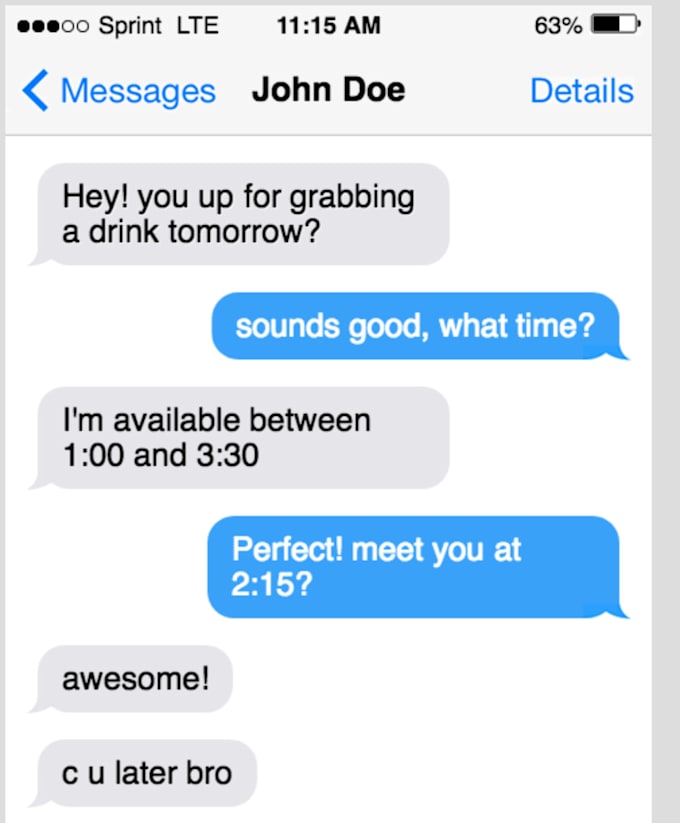 Create a professional text message mockup by Stellastarring | Fiverr