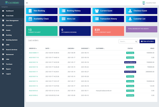 do hotel management system for you