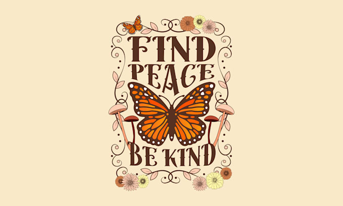 create groovy hippie t shirt design