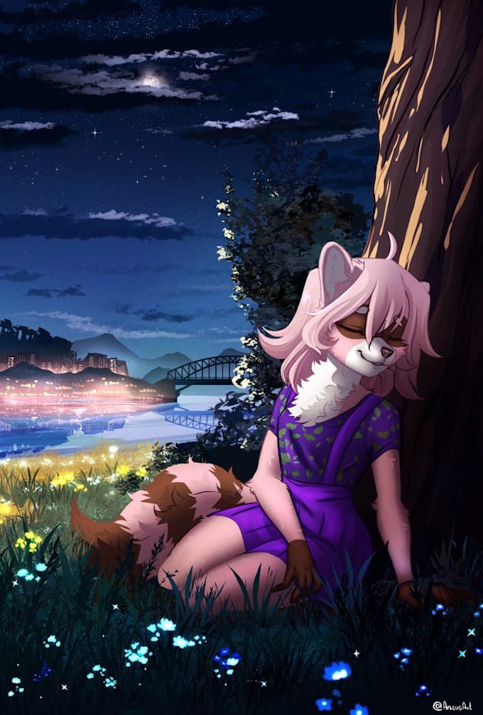 draw professional furry art or fursona illustration, nsfw or sfw