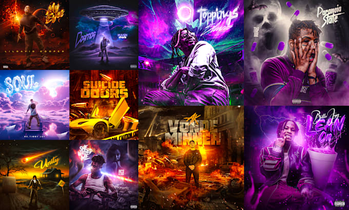 design album cover art, single cover and mixtape covers