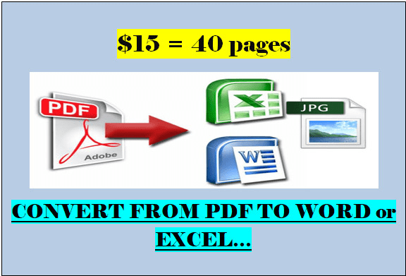 convert a pdf into a word document for editing