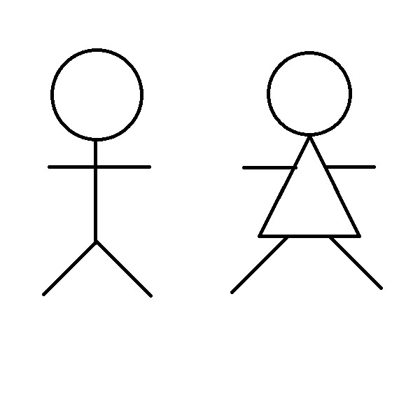 drawing of stick figures