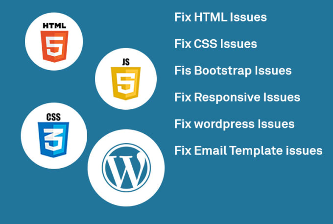 Fix html,css, javascript, mobile responsive issues by Vaneetthakur | Fiverr