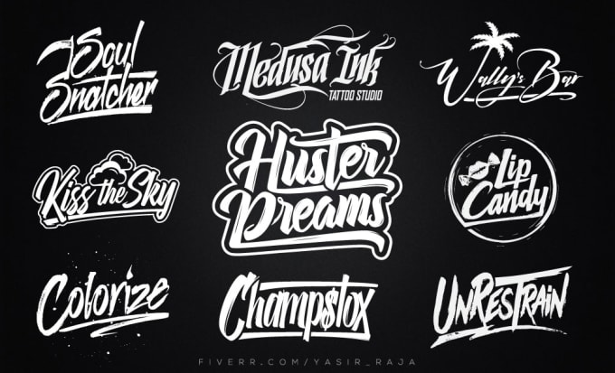 Do creative hand lettering typography logo design by Yasir_raja | Fiverr