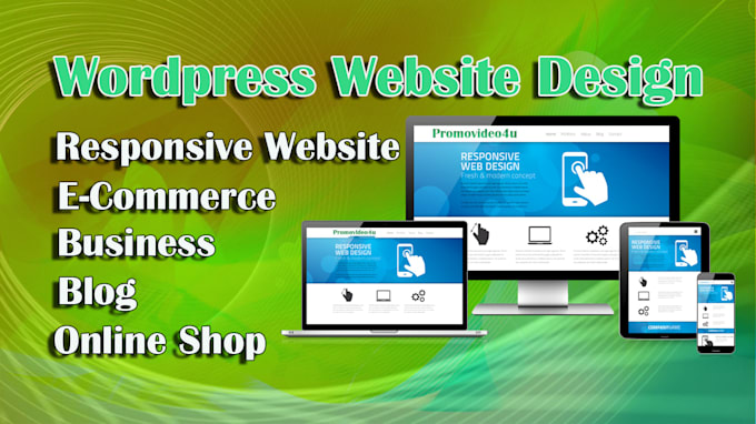 create wordpress website design or website design