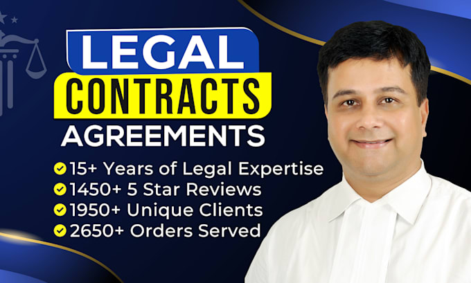 be your lawyer for legal contracts, agreements, nda, terms and conditions