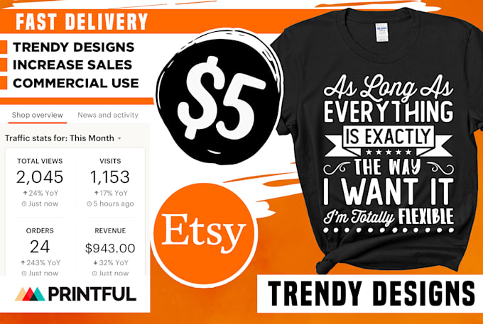 create bulk t shirt designs for etsy or merch by amazon