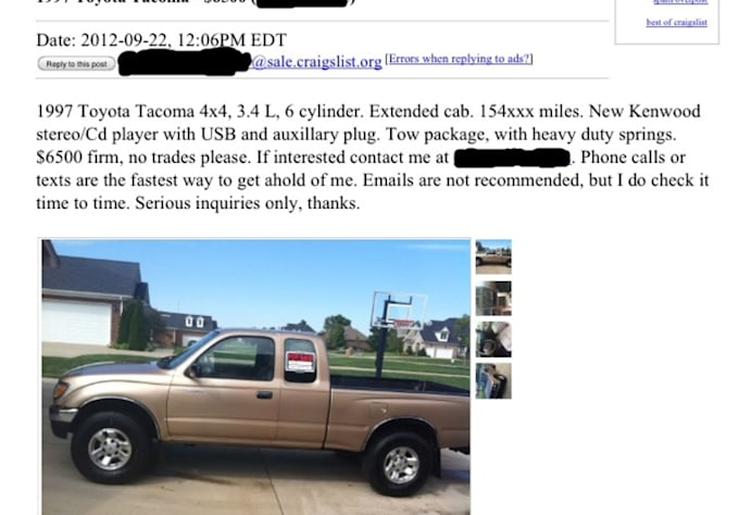 post an ad on craigslist for you