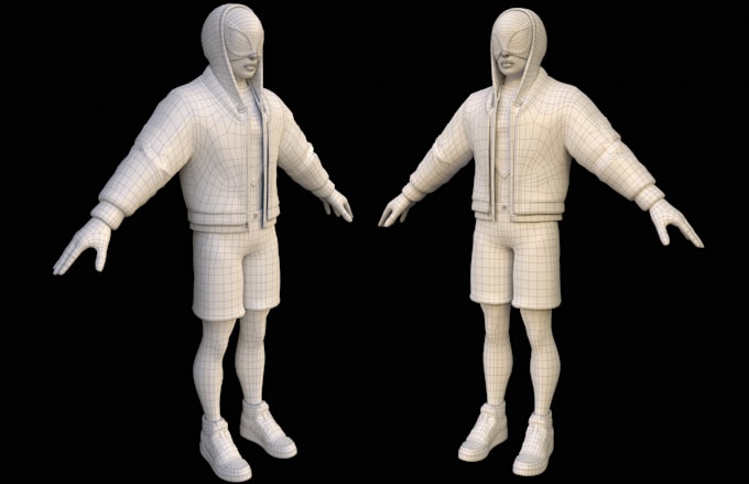 do 3d character retopology for games and animation