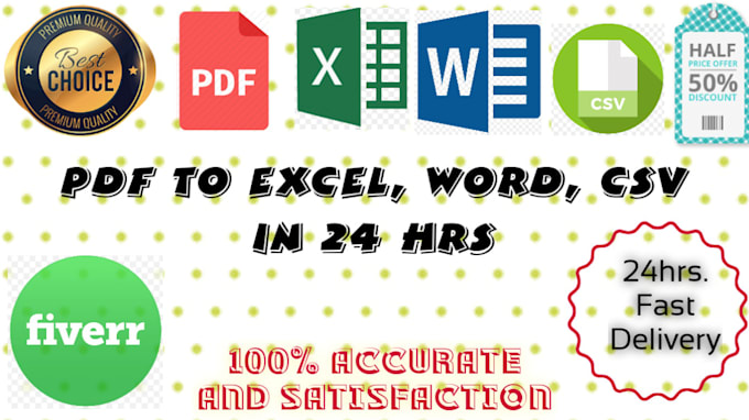 convert pdf to excel