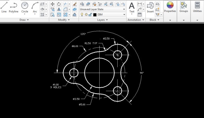 Turn any sketches into 2d autocad drawings for you by Miravarge | Fiverr