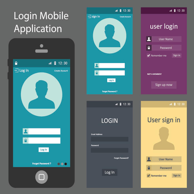 Create a ui design for android and ios apps by Kamranusafxai | Fiverr