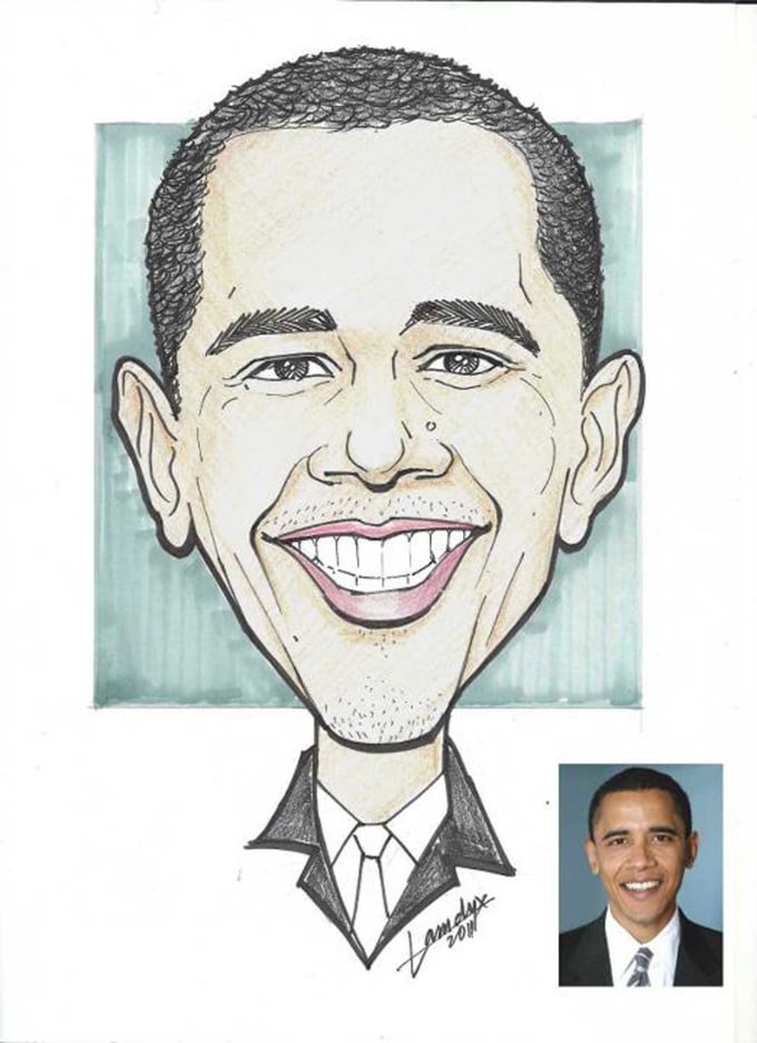 Draw caricature of your favorite celebrity by Danielln | Fiverr