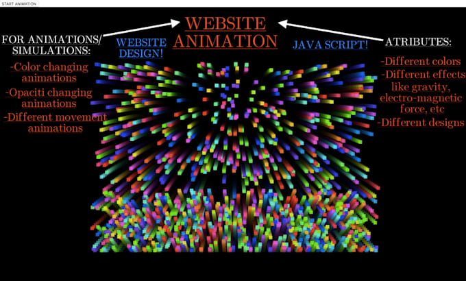 Make a javascript animation for a website by Fireclipse | Fiverr