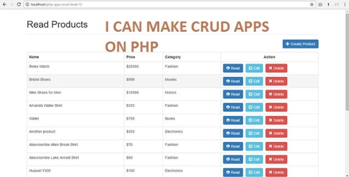 Make Your Php Crud Apps By Tajimulislam386 Fiverr 7654