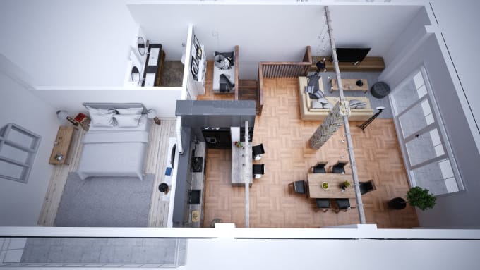 Make 3d Floor Plan For You By Martinlucci