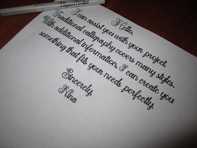 Write place cards in beautiful handwriting by Ninablackwelder Fiverr