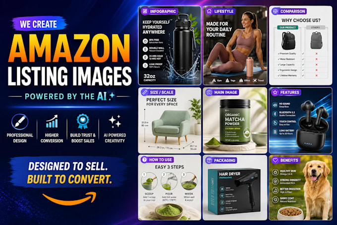 design high converting amazon listing images with ai