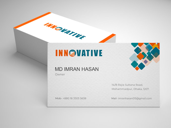 create modern business card design