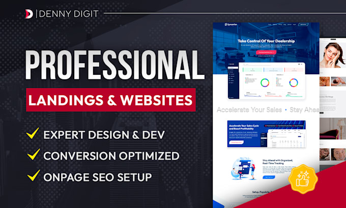 design and build a professional landing page on wordpress