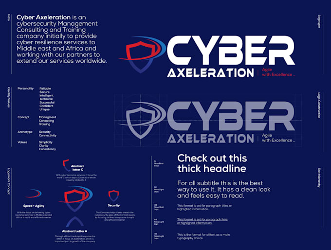 provide logo design, corporate identity, brand guideline