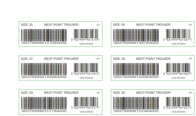 barcode sticker size