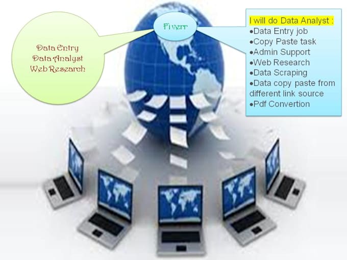 do all type of data entry with web research