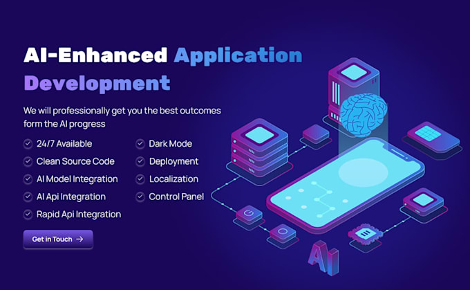 develop ai modern website ai web app or ai developer