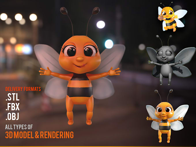 do 3d models and animation for ar apps in fbx,glbt format