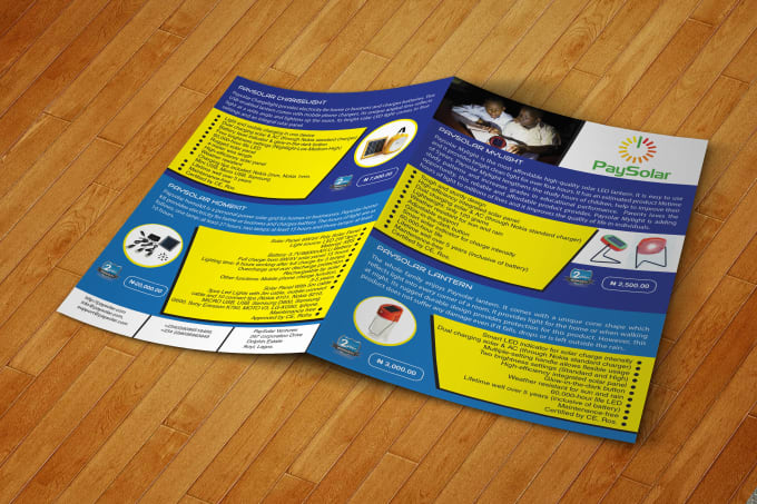 design BROCHURE or flyer to your business