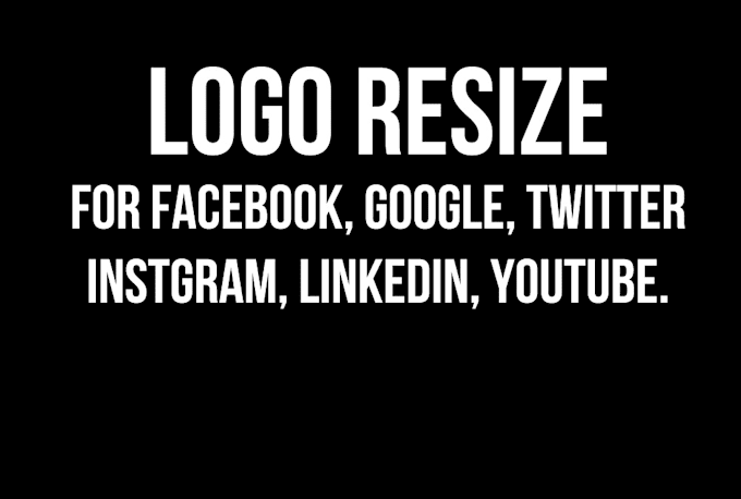 logo resize for facebook google instagram twitter