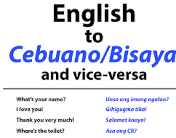 Do Translating From English To Filipino Language By Evander07