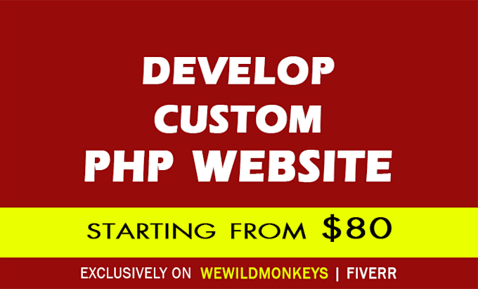 develop custom php website