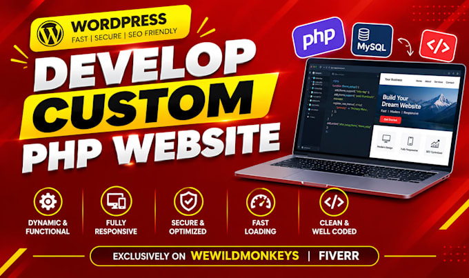 develop custom php website