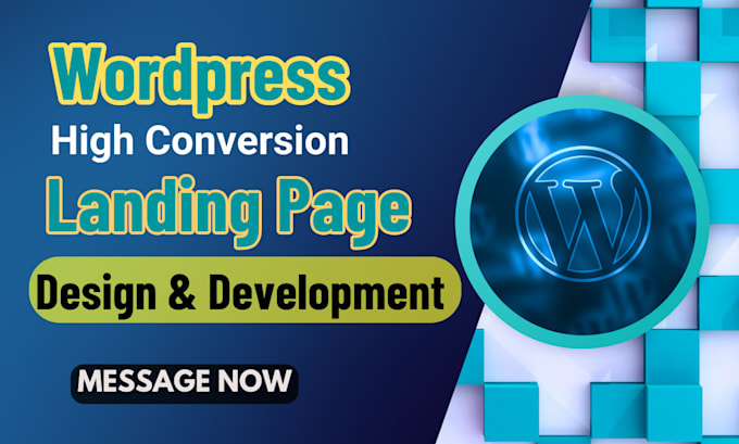 develop wordpress website, design compelling landing page with elementor pro