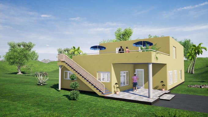 make plans and 3d visuals your house building project