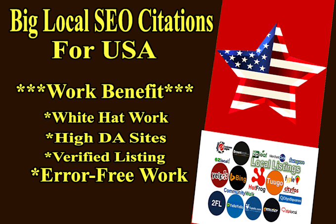 do 350 top local SEO citations for USA business