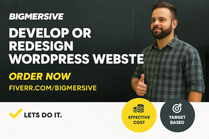 design and develop modern wordpress website