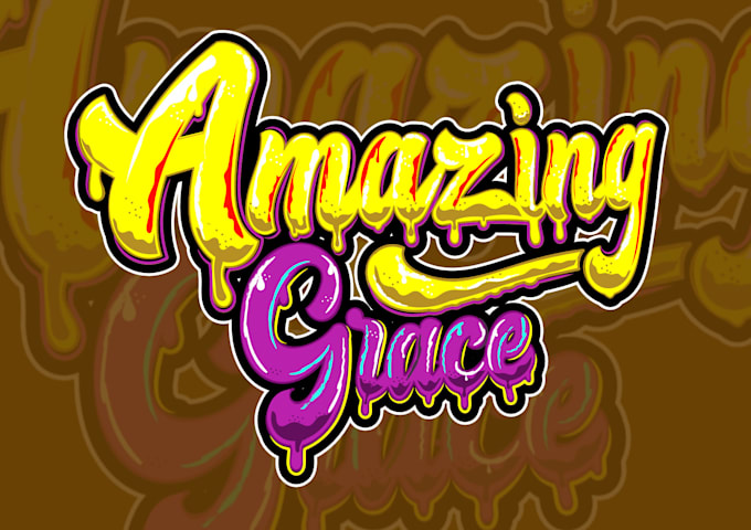 draw lettering logo design illustration for merch and clothing