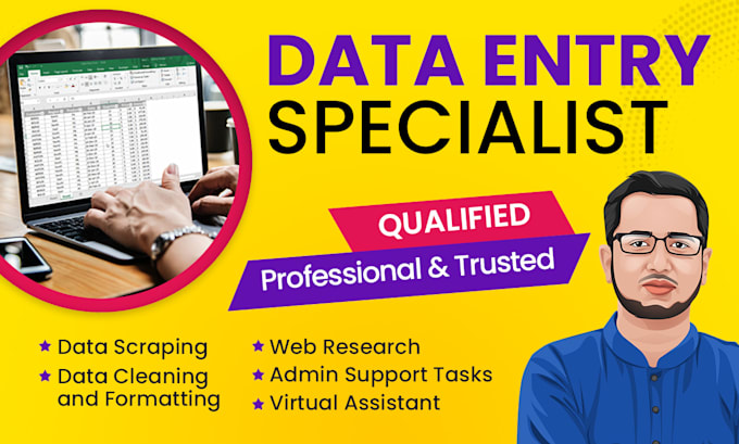 be your data entry specialist