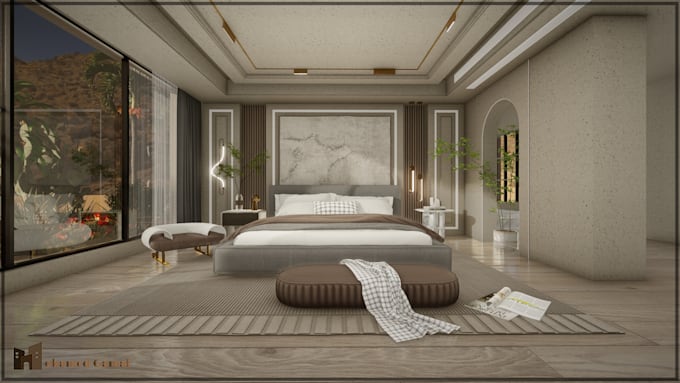 design any room with realistic rendering and 3d