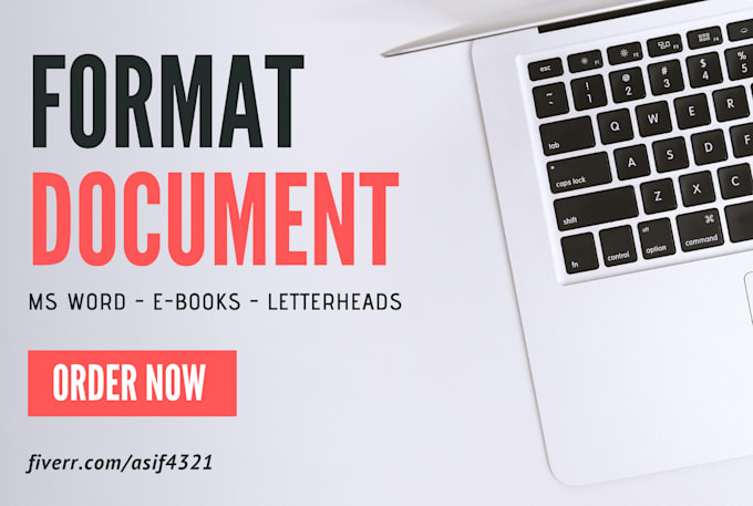 format and redesign ms word documents, letterhead