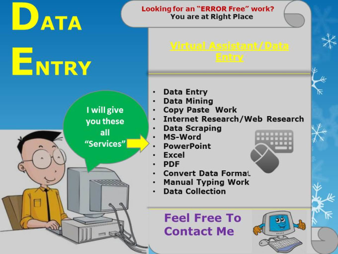 Provide An Error Free Data Entry In Less Time By Surajbb