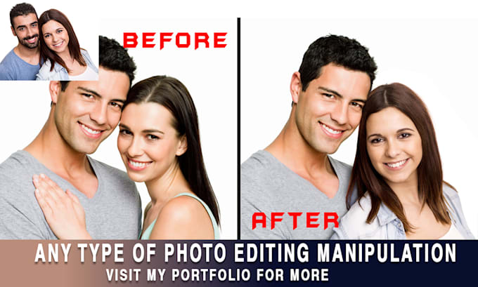 do photo manipulation,montage,photoshop image editing, object removal