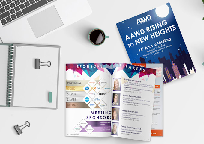design a clean corporate brochure