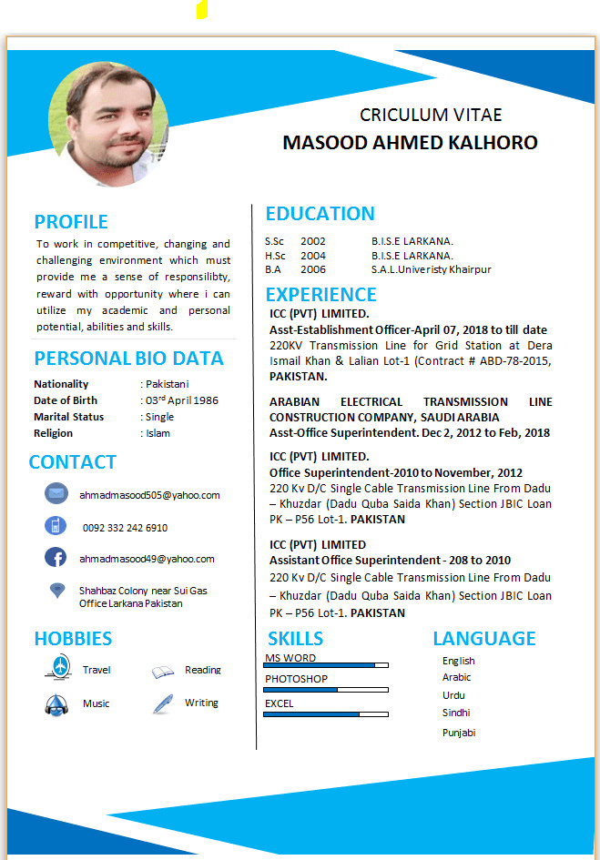 cv maker with photo