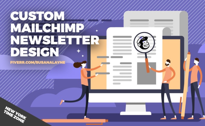 Hire a freelancer to design your mailchimp newsletter template USA seller
