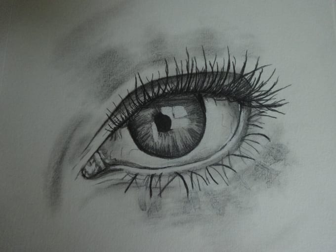 Draw your human or animal eyes by Courtneyroseart | Fiverr