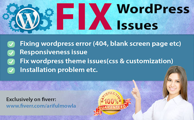 fix wordpress issue, php css error, bugs and customize theme